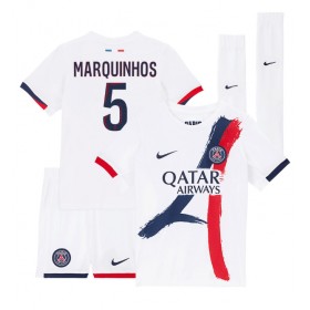 Paris Saint-Germain Marquinhos #5 Auswärtstrikot 2024-25 Kurzarm (+ kurze hosen)